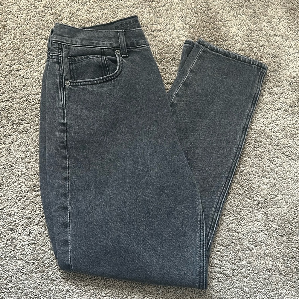 American Eagle Dark Gray Straight Leg Jeans